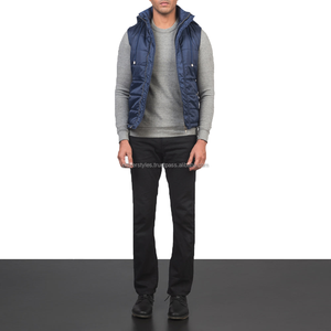 เสื้อกั๊กผู้ชายแบบกลับด้านได้ ไร้แขน ป้องกันลม ระบายอากาศได้ดี เหมาะสำหรับฤดูหนาว มีซิปด้านหน้า รับผลิตตามแบบ OEM จำหน่ายส่งจำนวนมาก - Product Image 5