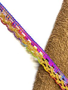 Costura Gimp Gold Glitter Trenzado Lace Trim 20mm Color personalizado para zapatos Bolsos Crafts-Calidad de grado A - Product Image 6