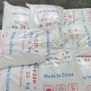 24 Grit Trắng hợp nhất alumina giá WA Trắng <span class=keywords><strong>Corundum</strong></span> Grit Al2O3 vật liệu chịu lửa - Product Image 4