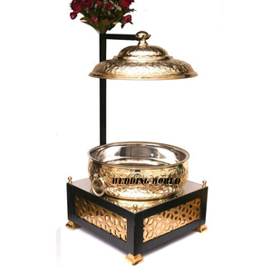 Plato de frotamiento martillado de Metal, plato de comida decorativo hecho a mano para boda, forma redonda, superventas, suministros de alimentos, plato de frotamiento - Product Image 5