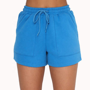 2025 vente en gros deux pièces sweats ensemble brodé pantalons de survêtement pull personnalisé surdimensionné sweat pantalon court ensemble - Product Image 4