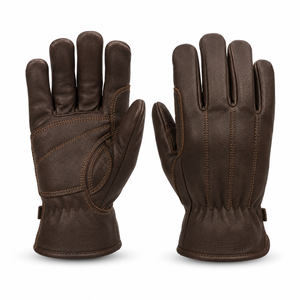 Gants en cuir véritable antidérapants, épaisseur 10 mil, sans poudre, conçus pour une manipulation confortable, matériau robuste, ajustement flexible, durables - Product Image 6