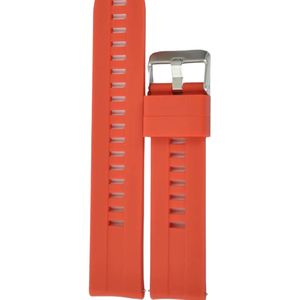 JD467 Unisex Sports <b>Watch</b> Band Adjustable Breathable Water-Resistant Red Silicone Soft 20-22mm Stainless Steel Buckle 27cm <b>Watch</b> - Product Image 1