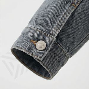 Veste en jean vintage pour homme, hiver, haute qualité, respirante, services OEM, logo personnalisé imprimé sur le devant, prix raisonnable, vêtements d'extérieur - Product Image 6