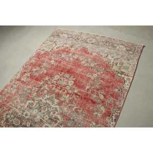 Tapis turc, grand tapis de 4,7 x 10,2 pieds, tapis persan rouge - Product Image 5