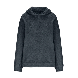 Sudaderas con capucha de lana Sherpa personalizadas para mujer Sudaderas con capucha de manga larga de alta calidad para mujer en material de la mejor calidad con precio de logotipo frontal - Product Image 3