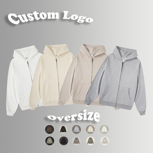 เสื้อฮู้ดผู้ชายผ้าฟลีซผสมโพลีเอสเตอร์แบบสวมหัวมีฮู้ดหนาผ้า100% และโพลีเอสเตอร์ - Product Image 3