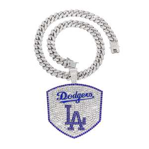 Colgantes de Moissanita con Diseño de Animales de los Dodgers de Los Ángeles, Chapados en Oro de 14K sobre Plata 925, Estilo Punk Hip-hop de Moda - Product Image 1
