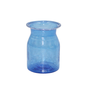 Fantaisie Design Verre Matériel bleu Couleur Antique Fini Bougie Votive Titulaire Pour La Maison Décorations À La Main - Product Image 1