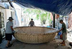 Barco de bambú redondo de Vietnam con revestimiento de fibra de vidrio para mayor estabilidad - Product Image 6