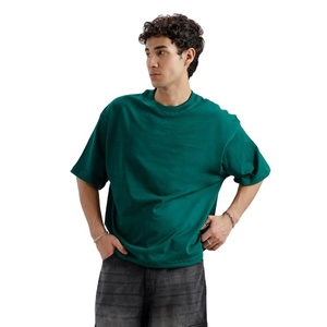 Camiseta de Hombre de Algodón de Alta Calidad, Estilo Oversize con Hombros Caídos, para Verano, Casual, Urbana, Personalizable OEM, Marca Privada - Product Image 2