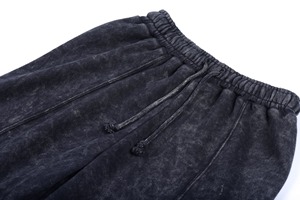 Custom Women <b>Two</b> <b>Piece</b> Acid Wash Tracksuit <b>Set</b> Cropped Zip Jacket and Straight Leg Pants Casual <b>Lounge</b> Wear OEM Wholesale - Product Image 2