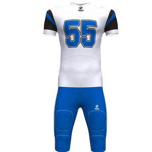 Conjuntos de Uniformes de Fútbol Americano para Equipos, Transpirables, Elegantes, Unisex, Nueva Llegada, Tallas Grandes, 100% Poliéster - Product Image 1