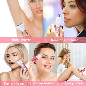 Depiladora Eléctrica 5 en 1 para Mujer, Zona Íntima, Línea del Bikini, Nariz y Axilas, Recargable por USB, Resistente al Agua IPX7, para Uso Corporal - Product Image 5