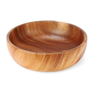 Cuenco de madera personalizado de diseño Premium, cuenco de madera duradero hecho a mano para servir, precio de fábrica, cuenco PARA CENA DE fiesta de boda, gran calidad - Product Image 5