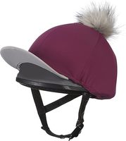 Offre Spéciale sur chapeau d'équitation Pom Pom en soie, couvre-casque de casquette de crâne équestre, équipement d'équitation et chapeaux équestres et couvertures