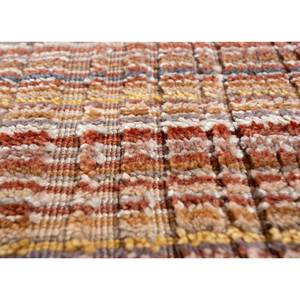 Contour Striped Pattern Red & Orange Hand Loom Wool & Viscose <b>Rug</b> for Home Hwv-51010 - Product Image 3