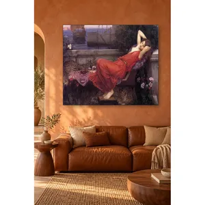 Fida Waterhouse Ariadne dormant près des léopards, impression sur toile - Product Image 3