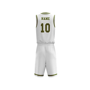 Ensemble de vêtements de basket-ball à séchage rapide personnalisés, maillot de basket-ball, short de grande taille avec logo à l'avant, technique de sublimation par Offre Spéciale respirant - Product Image 6