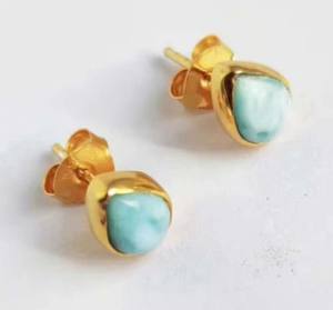 Anillo de piedras preciosas de amazonita chapado en oro y plata para dirección hecho a mano, ajuste de punta de forma ovalada alargada para conjunto de joyería de moda y Mujer - Product Image 6