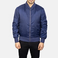 Vestes bomber personnalisées OEM unisexes d'été respirantes coupe-vent en microfleece grande taille avec fermeture éclair - Style NASA pour hommes