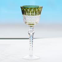 Verres à whisky de luxe en cristal blanc taillé à la main, capacité 200 ml, pour whisky et Hock