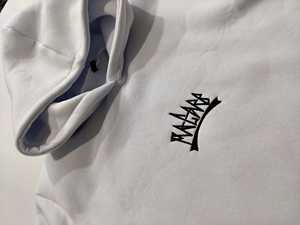 Sudaderas con Capucha de Alta Calidad para Hombre y Mujer, Bordado con Logotipo Personalizado, 100% Algodón, Tejido de Felpa, Teñido con Hilo, Diseño a Cuadros Otoñal, Transpirable - Product Image 5