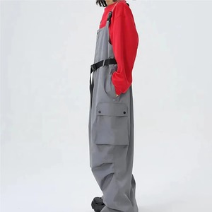 Pantalons de neige à bretelles pour homme de haute qualité personnalisés, coupe-vent, imperméables -Tex, taille plus, pantalons de ski, isolation Thinsulate, élastiques - Product Image 2