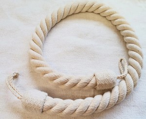 Cotton French <b>Vintage</b> Passementerie Rope Curtain Tieback - Product Image 3