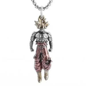 Figura de Son Goku Super Saiyan de Dragon Ball en Estilo de Dibujos Animados, de Aleación de Zinc, para Regalo - Product Image 1
