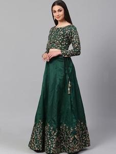 2024 Elegant Indian/<b>Pakistani</b> Blouse Lehenga Dress Beautiful Zari Embroidery Work Lace for Parties/<b>Weddings</b> Featuring Button - Product Image 2