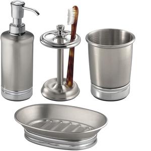 Dispensador de jabón y vaso de Metal para baño, accesorios de decoración para encimera, 2 unidades - Product Image 3