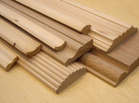 Elegantes molduras de corona modernas de madera maciza, decoración Interior, cornisas arqueadas, zócalo, zócalos embellecedores, uso de Hotel Villa