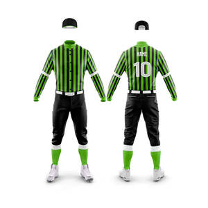 Button Down Baseball Uniform Sets New Arrival High Quality Custom Made 100% Polyester Moisture Wicking Breathable Softball <b>Shirt</b> - Product Image 3