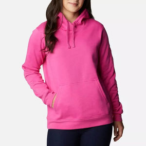 2024 Top Trending 100% algodón Sudadera con capucha para mujer personalizado 300g suéter liso bordado estampado frontal Color sólido con capucha invierno - Product Image 6