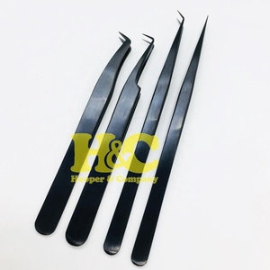 Pinzas Profesionales de Acero Japonés para Extensión de Pestañas, Punta Suave, Agarre Perfecto, Duraderas, Empaque Personalizado con Logotipo, MOQ 30 Piezas - Product Image 4