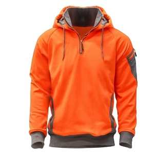 Sudadera con Capucha de Alta Visibilidad, Impermeable, de Algodón y Forro Polar, Ropa de Trabajo Protectora, Reflectante y Transpirable - Product Image 1