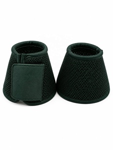 Juego de almohadillas de terciopelo de lujo para silla de montar con velo transpirable antimosquitos y botas de protección/musleras de malla |   Conjunto de Equipo Ecuestre Inglés - Product Image 4