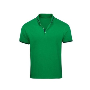 Polo de manga corta para hombre, camisa 100% de algodón de alta calidad, a la moda, de talla grande, Color verde, personalizada - Product Image 3
