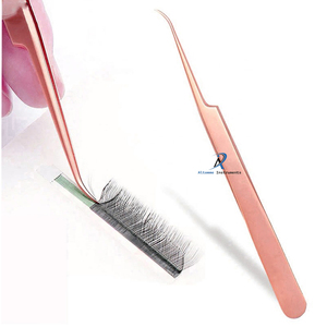 Altomme-Lot de pinces à épiler, revêtement rose, volume professionnel et isolation, pointe fine, anti-corrosion - Product Image 2