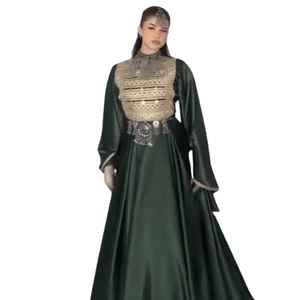 Última Moda en Ropa Tradicional India y Pakistaní, Vestido Afgano Transpirable para Mujer 2024, Nuevo Estilo Cómodo en Color Blanco y Rosa - Product Image 1