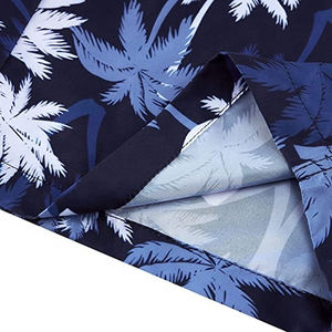 Pantalones cortos de playa ligeros para hombre de la mejor calidad, estampado de sublimación en seco personalizado, diseño de hojas florales, gran oferta, bañadores de talla grande al por mayor - Product Image 3