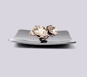 Soporte de servilleta de hojas con brotes, soporte decorativo para servilletas, soporte de pañuelos de mesa, accesorios de mesa de comedor para oficina en casa - Product Image 6