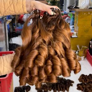 Extensiones de cabello vietnamita de alta calidad de 100% paquetes de colores personalizados hinchables - Product Image 5