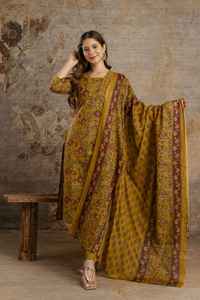 Conjunto de Kurtis de algodón informal a la moda Pent Dupatta para mujer colecciones de ropa de Festival diario estilo Formal readymade indio pakistaní - Product Image 2