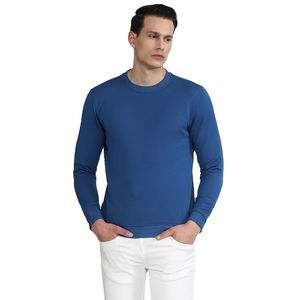 Sweat-shirt en molleton à col rond personnalisable pour homme, écologique, séchage rapide, respirant, confortable, décontracté, 100% coton, logo de designer, uni - Product Image 4