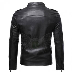 Best Winter <b>Men's</b> Fashion Leather <b>Jacket</b> Slim Fit Top Quality Design <b>Men</b> Clothing Casual Leather <b>Jacket</b> - Product Image 2