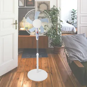 Moderner schlafzimmer-Hochverstellbarer 45 W Lüfter zum Lüften mit Luftdruck elektrischer Sockelventilator 16-Zoll-Stehlampe