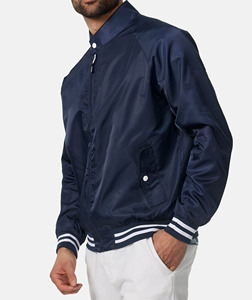 Chaquetas universitarias de invierno de satén de seda de alta calidad para hombre, recién llegado, botón rojo personalizado, impermeable, a prueba de viento, moda para exteriores - Product Image 5