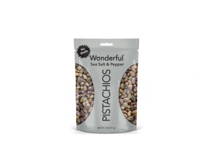 Wonderful Pistachios No Shells, Sea Salt & Pepper Flavored <b>Nuts</b>, 11 Ounce Resealable Bag - Product Image 1